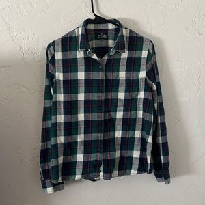 MADEWELL X BROADWAY & BROOME Flannel in green/red/blue/white ✨ Size L